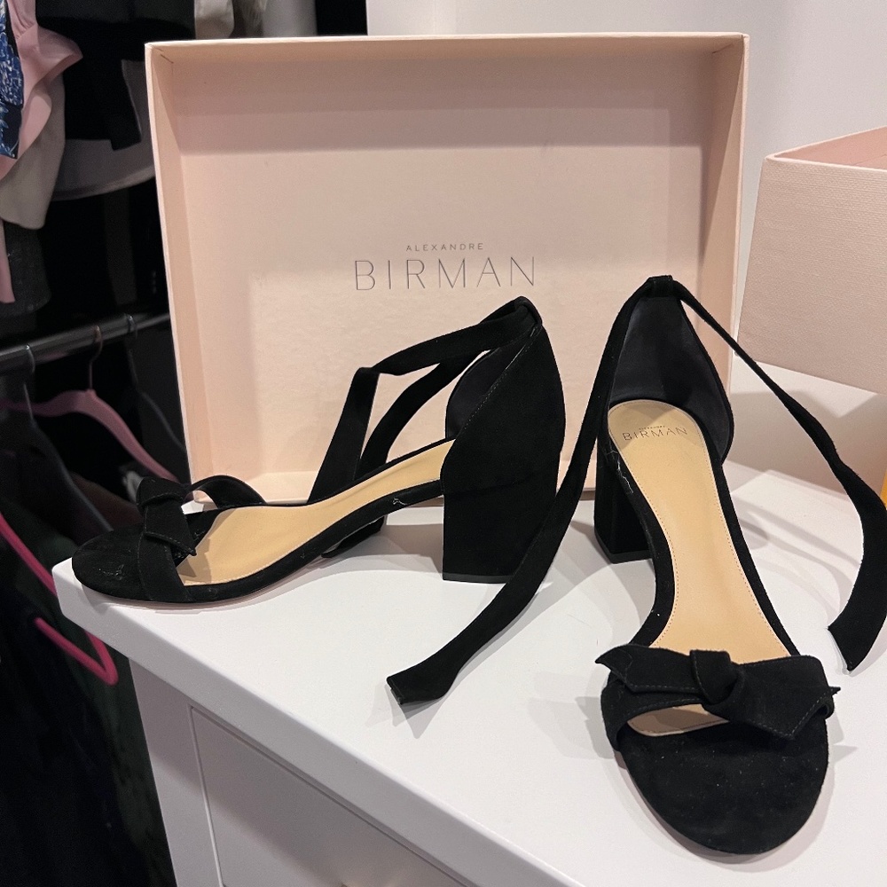 Alexandre Birman Clarita Bloc Black Suede